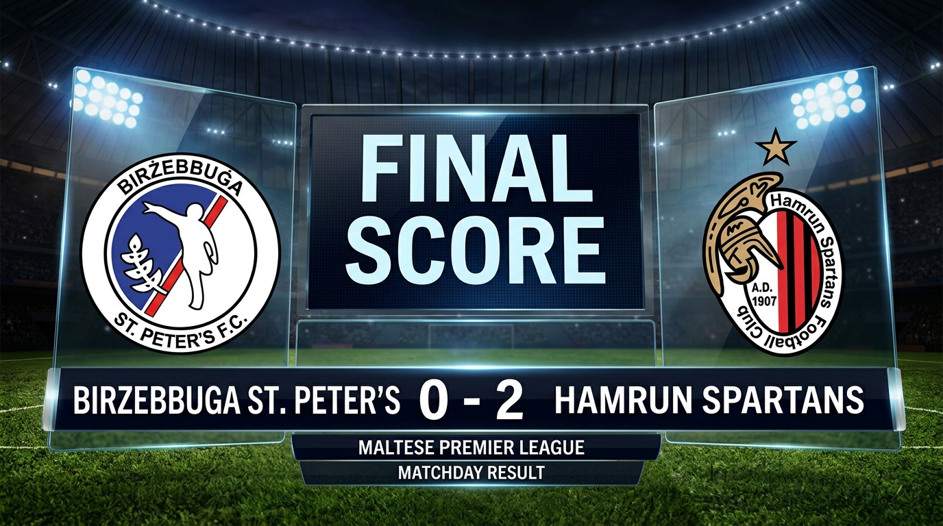 Birzebugga St. Peter’s vs Hamrun Spartans 0-2