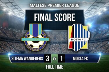 Sliema Wanderers vs Mosta FC 3-1