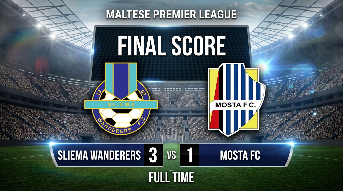 Sliema Wanderers vs Mosta FC 3-1